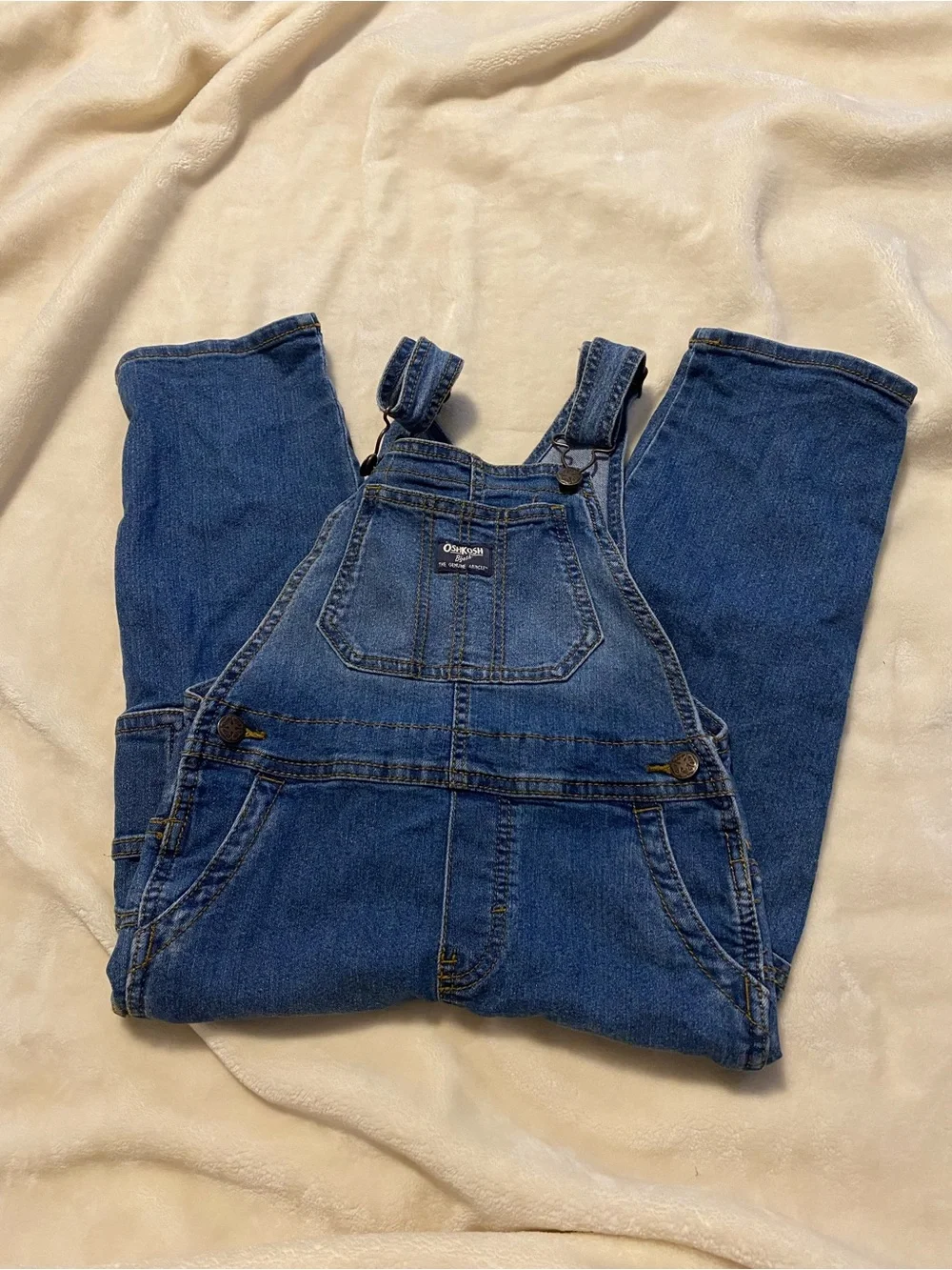 OshKosh B'gosh Dark Blue Denim Kids Overalls